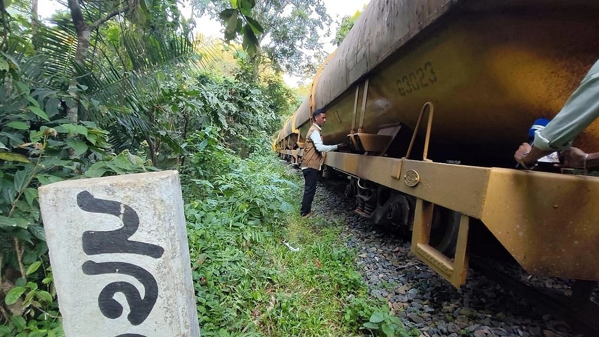 Oil Tanker Train Derailed in Lawachara