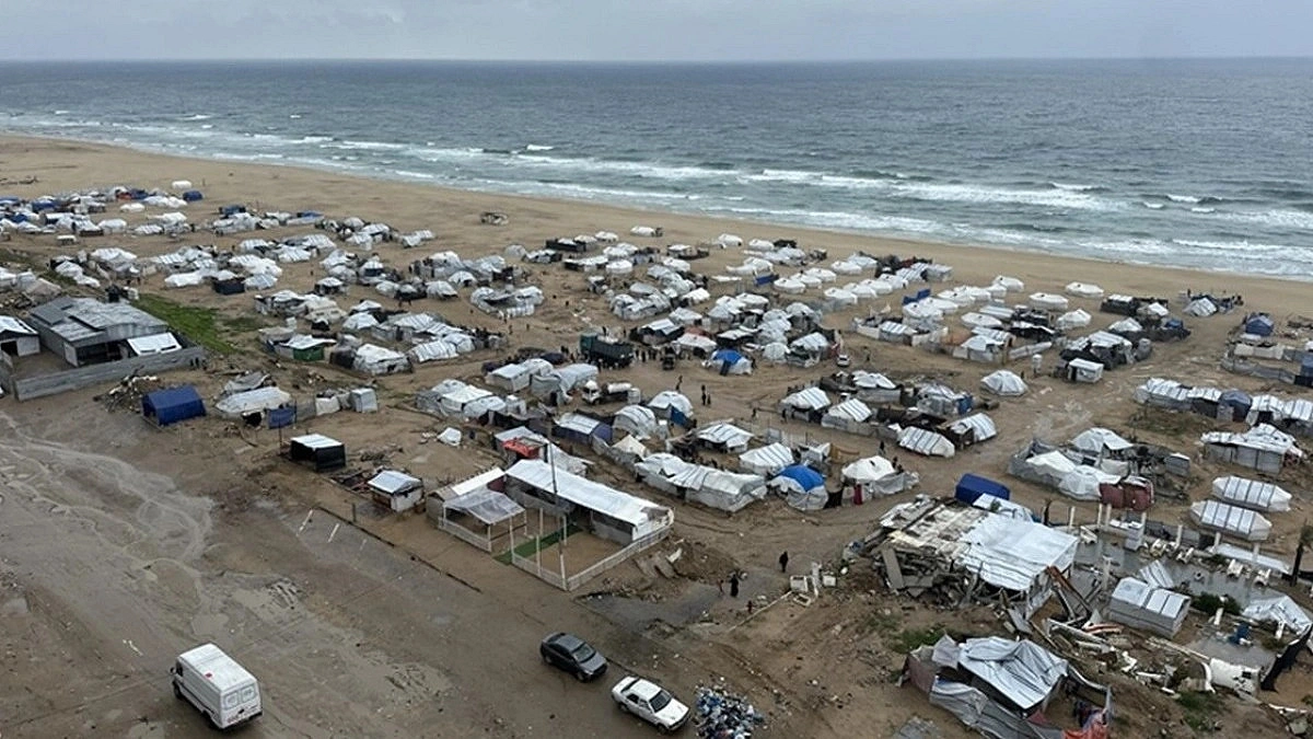 No school, life in a tent, yet the exam bell rings in Gaza