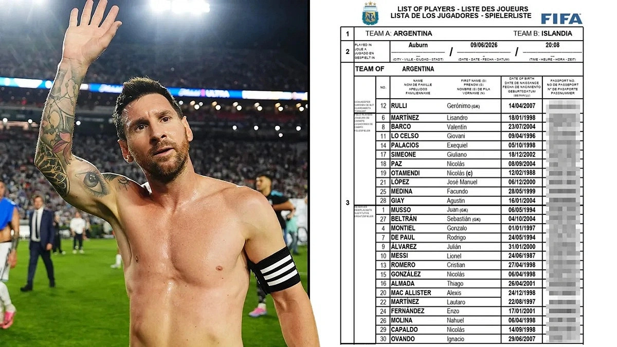 Messi team's passport information leaked