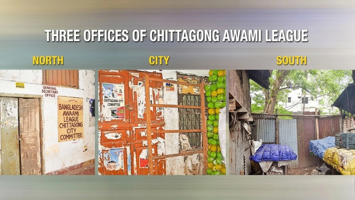Three Offices of Awami League Occupied