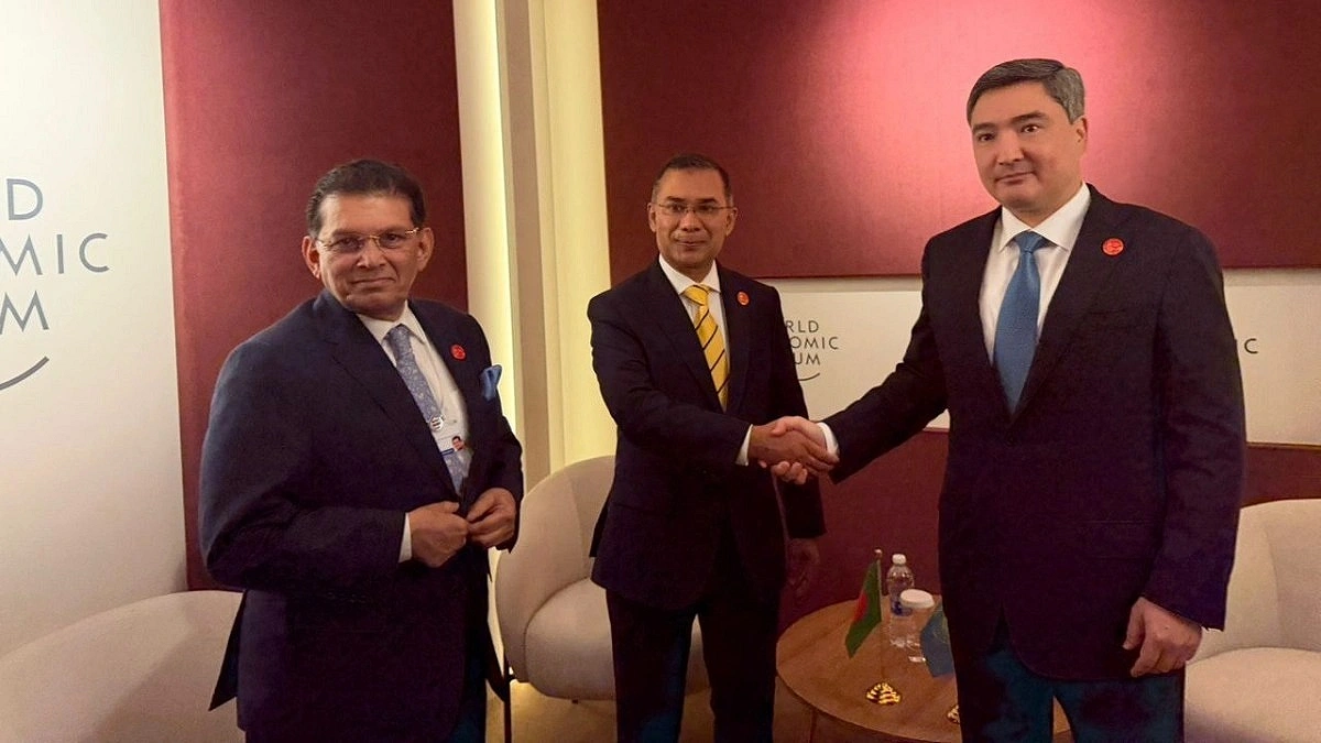 Tarique Meets Kazakhstan PM at Summer Davos