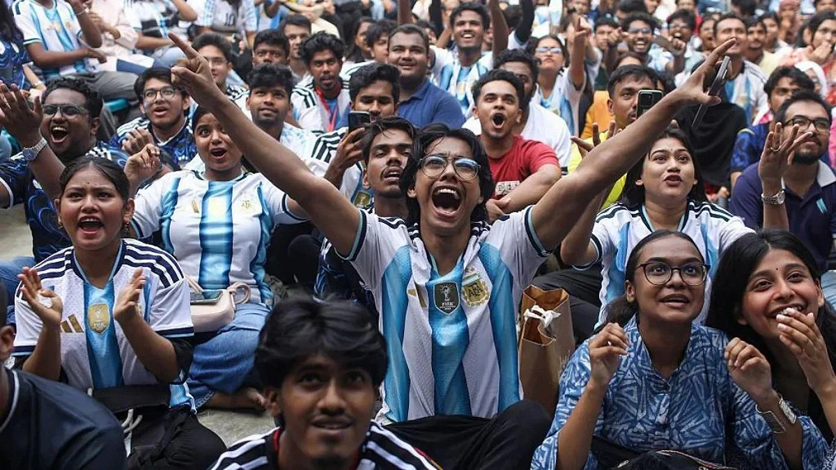 Why are densely populated countries like Bangladesh outside world stage of football?