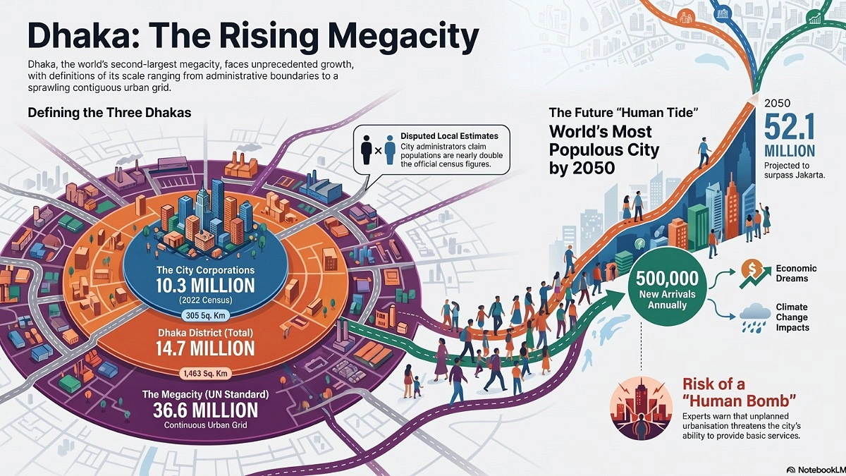 World Population Day: Dhaka’s Population Hits 3.66 Crore
