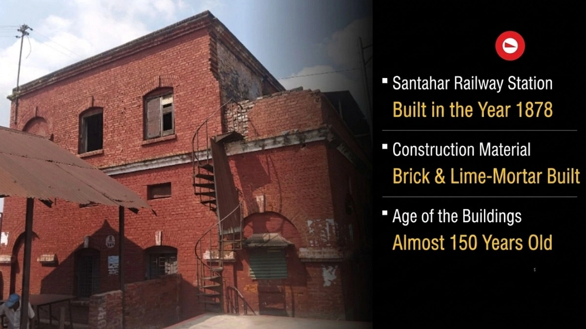 Santahar Station at risk of collapse, yet official work continues