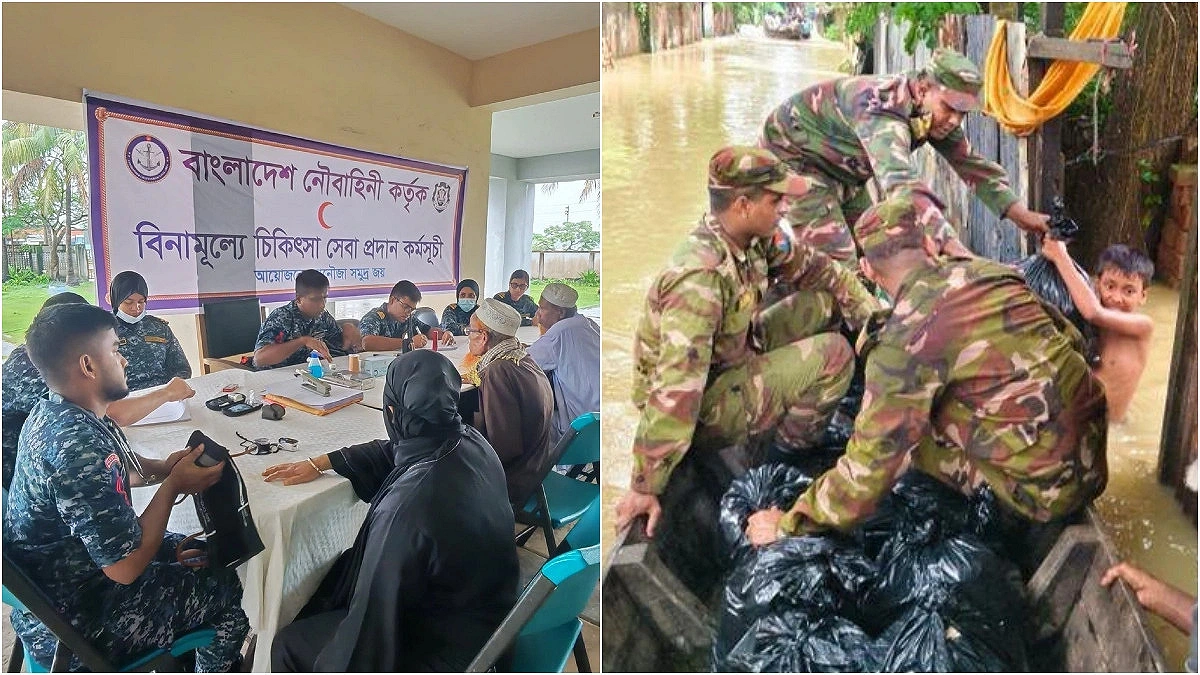 Navy provides medical aid in St. Martin’s, Army distributes relief in Chittagong