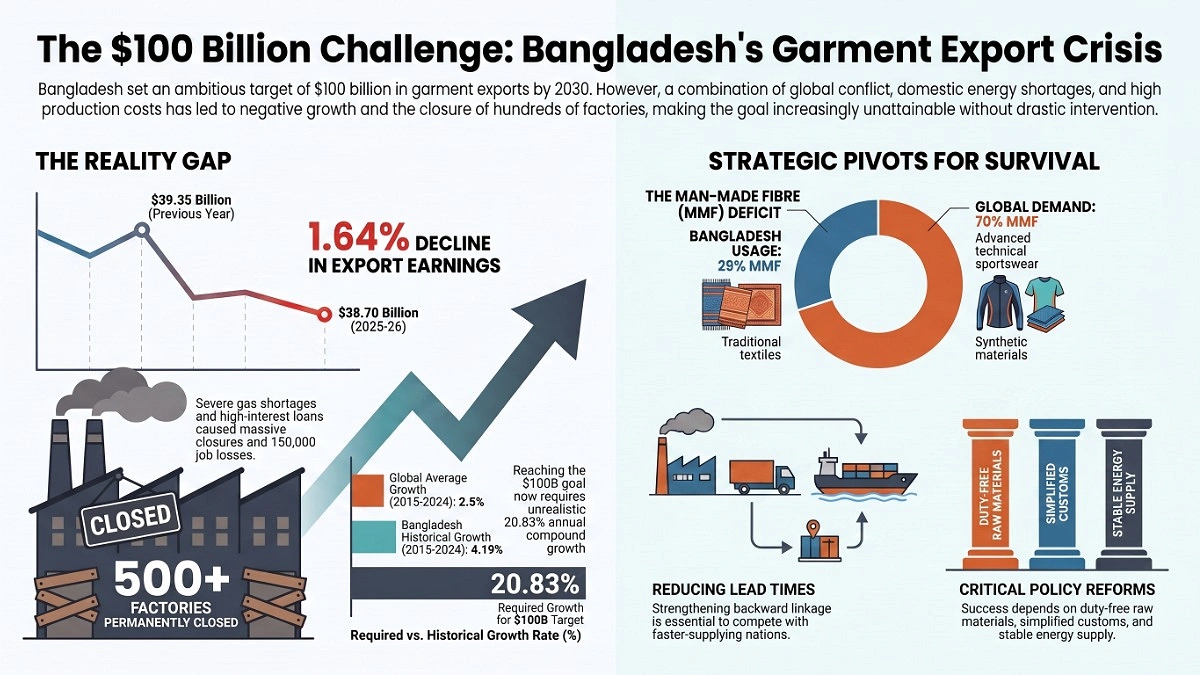 Nearly 500 Factories Shut as Bangladesh Misses Export Goal