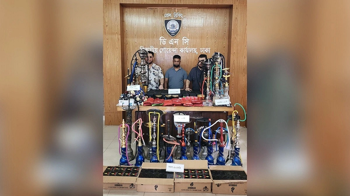 DNC Seizes Record 65.9 Kg Shisha, Arrests 3 in Online Ring